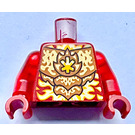 LEGO Rouge foncé Kai (Golden Dragon) Torse (973)