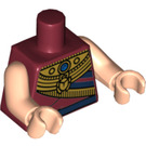 LEGO Dark Red King Tut Minifig Torso (88585)