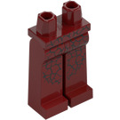 LEGO Dark Red Long Minifigure Legs with Scales (99131)