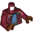 LEGO Donkerrood Lucas Sinclair Minifig Torso (973 / 76382)