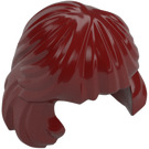 LEGO Dark Red Mid-Length Hair, Combed Behind Ear (36037)