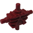 LEGO Dunkelrot Minifig Mechanisch Torso mit 4 Seite Attachment Cylinders (54275)