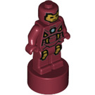 LEGO Dunkelrot Minifig Statuette mit Iron Man Dekoration (12685 / 77600)