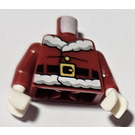 LEGO Dark Red Minifig Torso with Santa Outfit (973)