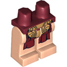 LEGO Dark Red Minifigure Hips and Legs with Leia Slave Type 2 (14474 / 74112)