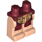 LEGO Rouge foncé Minifigure Hanches et jambes avec Leia Slave Type 2 (14474 / 74112)