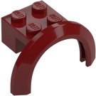 LEGO Dark Red Mudguard Brick 2 x 2 with Wheel Arch  (50745)