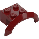 LEGO Ciemno czerwony Błotnik Cegła 2 x 4 x 1 z Koło Łuk (28579 / 98282)