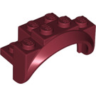 LEGO Dark Red Mudguard Brick 2 x 4 x 2 with Wheel Arch (35789)