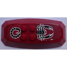 LEGO Dark Red Nestle Promo Figure Shadow Knight Shield with Black Scorpion Sticker (51810)
