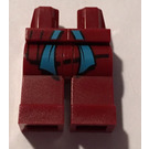 LEGO Rouge foncé Nya Jambes avec Dark Azure Sash Décoration (3815)