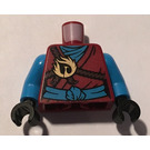 LEGO Donkerrood Nya Minifig Torso (973)