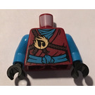 LEGO Donkerrood Nya Minifiguur Torso (973)