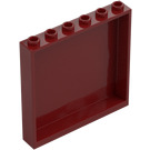 LEGO Donkerrood Paneel 1 x 6 x 5 (35286 / 59349)