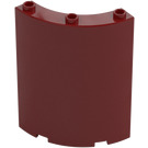 LEGO Dark Red Panel 4 x 4 x 6 Curved (30562 / 35276)