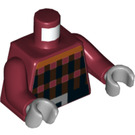 LEGO Donkerrood Pillager Minifiguur Torso (973 / 76382)