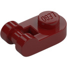 LEGO Donkerrood Plaat 1 x 1 Rond met Handvat (26047)