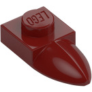 LEGO Rosso scuro Piastra 1 x 1 con Dente (35162 / 49668)