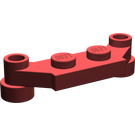 LEGO Dark Red Plate 1 x 2 with 1 x 4 Offset Extensions (4590 / 18624)