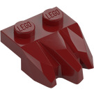 LEGO Dark Red Plate 1 x 2 with 3 Rock Claws (27261)