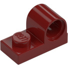 LEGO Dark Red Plate 1 x 2 with Pin Hole (11458)