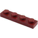LEGO Dark Red Plate 1 x 4 (3710)