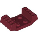 LEGO Donkerrood Plaat 2 x 2 met Raised Grilles (41862)