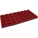 LEGO Donkerrood Plaat 4 x 8 (3035)