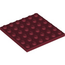 LEGO Dark Red Plate 6 x 6 (3958)