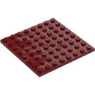 LEGO Donkerrood Plaat 8 x 8 (41539 / 42534)