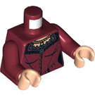 LEGO Dark Red Rebecca Reid Torso (973 / 76382)