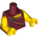 LEGO Donkerrood Roman Emperor Torso (973 / 88585)