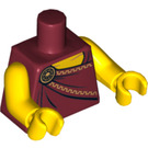 LEGO Dark Red Roman Emperor Torso (973 / 88585)