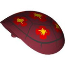 LEGO Dark Red Rounded Shoulder Armor with Red Flowers (21560 / 102130)