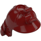 LEGO Rojo oscuro Samurai Casco con Clip y Largo Visera (65037 / 98128)