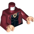 LEGO Dark Red Scarlet Witch Minifig Torso (76382)
