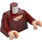 LEGO Rosso scuro Scarlet Witch Minifigure Busto (973 / 76382)