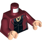 LEGO Mörkröd Scarlet Witch med Printed Ben Minifigur Kropp (973 / 76382)