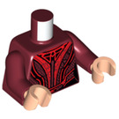 LEGO Dark Red Scarlet Witch with Tiara Minifig Torso (973 / 76382)