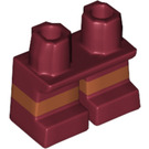 LEGO Donkerrood Kort Poten met Oranje Stripe (16709 / 41879)