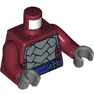 LEGO Rouge foncé Shredder Torse (973 / 76382)