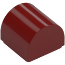 LEGO Dark Red Slope 1 x 1 Curved (49307)