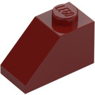 LEGO Donkerrood Helling 1 x 2 (45°) (3040 / 6270)