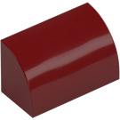 LEGO Dark Red Slope 1 x 2 Curved (37352 / 98030)