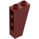 LEGO Donkerrood Helling 1 x 2 x 3 (75°) Omgekeerd (2449)