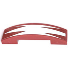 LEGO Dark Red Slope 1 x 4 Curved Double with BARC Design Sticker (93273)