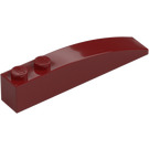 LEGO Rojo oscuro Con pendiente 1 x 6 Curvo (41762 / 42022)