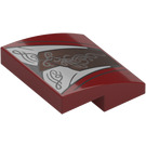 LEGO Dark Red Slope 2 x 2 Curved with Elrond's Robe with Copper Sash (15068 / 101773)