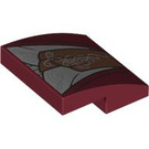 LEGO Dark Red Slope 2 x 2 Curved with Elrond's Robe with Copper Sash (15068 / 101773)