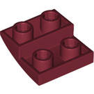 LEGO Dark Red Slope 2 x 2 x 0.7 Curved Inverted (32803)